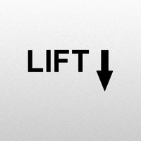 LIFT ↓ label/sticker
