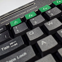Console8 keyboard decals - black & green