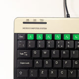 Console8 keyboard decals - beige & green