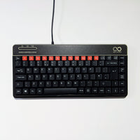 Console8 keyboard decals - black & red