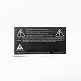 Acorn Archimedes A3010 "hazardous voltages" warning label