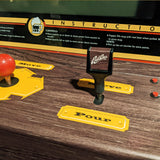 "Root Beer Tapper" control panel overlay