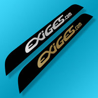Official EXIGES.com sunstrip vinyl decal