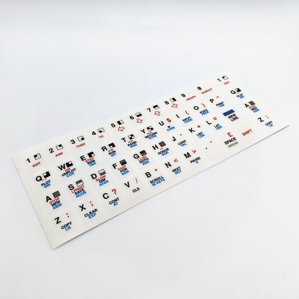 ZX81+38 Keycap Overlay Decals