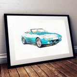 TVR "Wedge" (400SE) - Light Blue - A3/A4 Print "Paint"