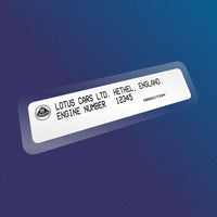 Customisable Lotus Elan M100 & Esprit (1996-2004) Engine Number label / sticker