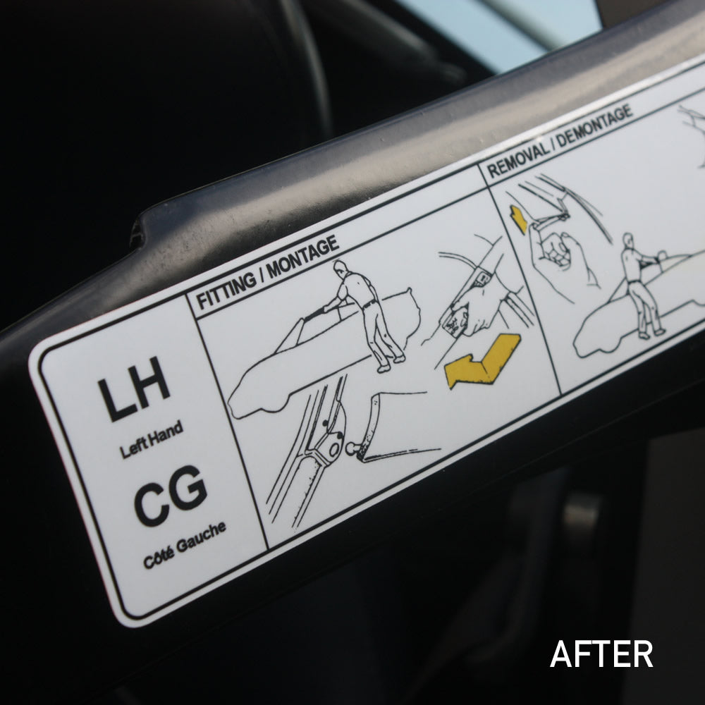 Cant Rail replacement labels (Elise S1) - extended version (early cars ...