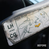Cant Rail replacement labels (Elise S1) - extended version (early cars)
