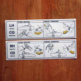 Cant Rail replacement labels (Elise S1)