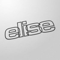 "elise" 80s style retro decal