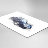 Lotus Elise S2 - Black - A3/A4 Print "Splatter"