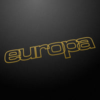 "europa" 80s style retro decal