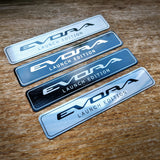 EVORA "Launch Edition" mini-plaque