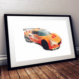 Lotus Exige S1 - Chrome Orange / Black - A3/A4 Print "Paint"