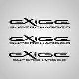 EXIGE SUPERCHARGED custom decal