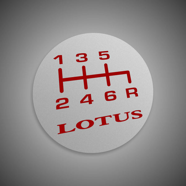 6-speed gear knob change pattern sticker - Honda Elise S1