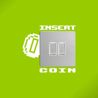INSERT COIN lightswitch decal