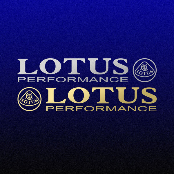 LOTUS PERFORMANCE with Lotus badge decal