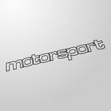 "motorsport" retro 80's style decal