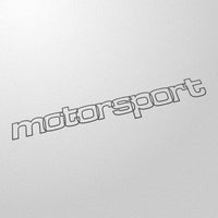 "motorsport" retro 80's style decal
