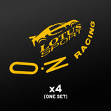 OZ Racing & LOTUS SPORT wheel decal set (x8 decals)