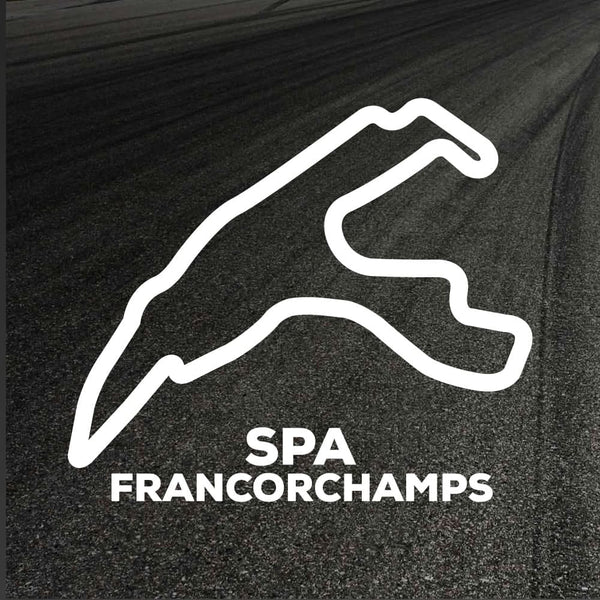 Spa Francorchamps Circuit Outline decal