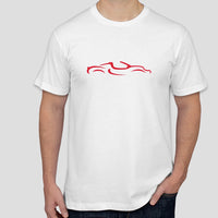 Classic Lotus Elise S1 silhouette line-drawing t-shirt