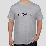 Classic Lotus Elise S1 silhouette line-drawing t-shirt