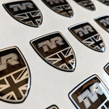 TVR "shield" 3D domed sticker / badge