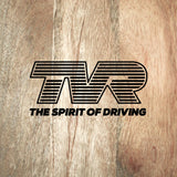 TVR - "The Spirit of Driving" logo with modern-style slogan